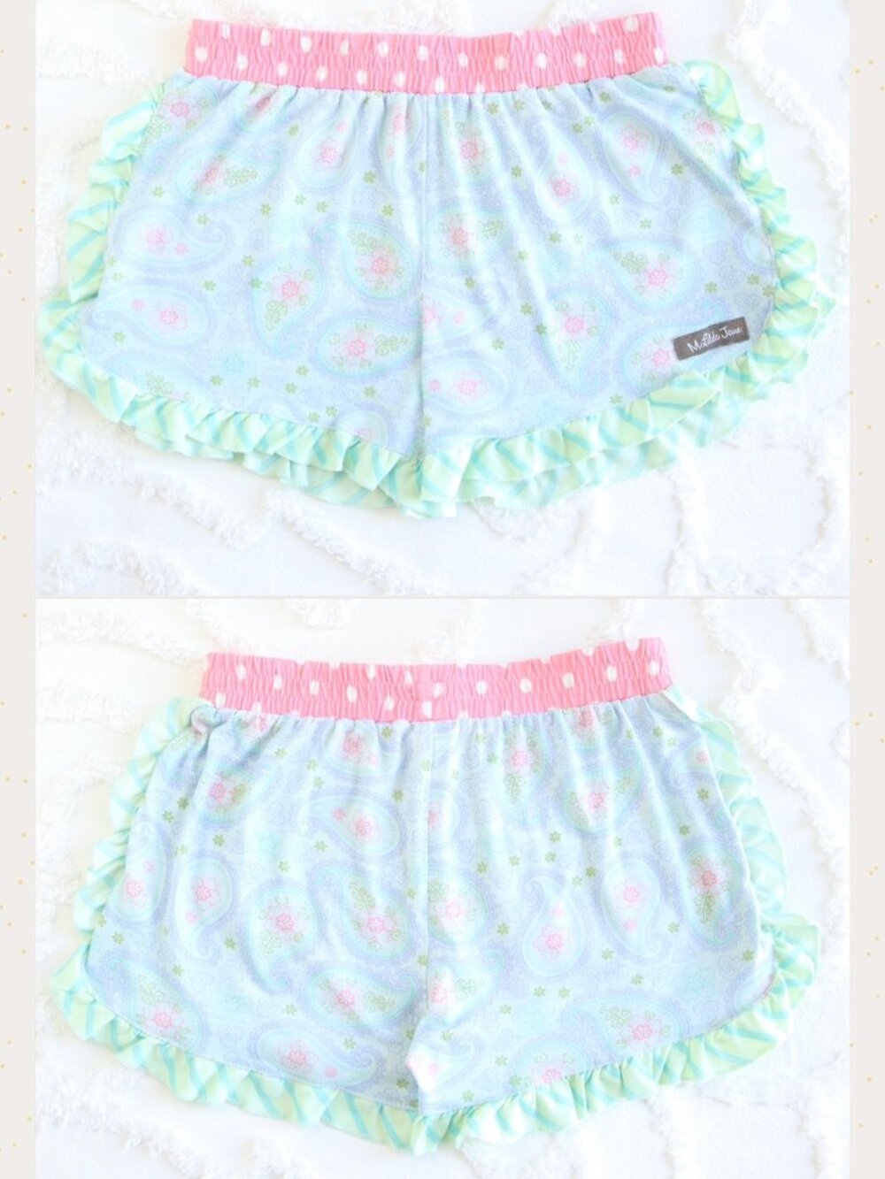 Matilda Jane | Bed Head In For The Night Paisley Floral Ruffle PJ Set Bundle Lot - Picture 7 of 16